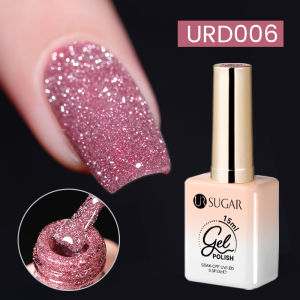 UR SUGAR 15ml Champagne Gold Reflective Glitter Gel Nail Polish Shining Effect Semi Permanent Soak Off UV Gel Nail Art Manicure