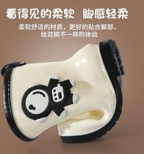 รองเท้ากันฝนสำหรับเด็กรองเท้าบูทกันฝนกันลื่นสำหรับเด็กชายและเด็กหญิงรองเท้ากันน้ำสำหรับเด็กเล็กเด็กเล็กเด็กเล็กเด็กโตนักเรียนรองเท้ายางกันน้ำสำหรับเด็กนักบินอวกาศ