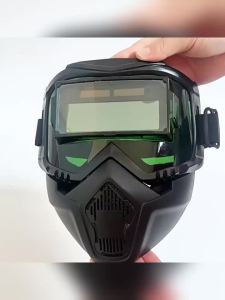 Welding Helmet Auto Darkening Breathable Welding Protector Welder Face Protector Soldering Protective Hood for Polishing