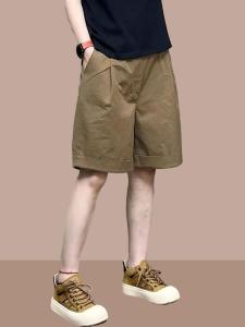 Summer Womens Loose Wide Leg Pants Thin High Waist Short Shorts Casual Style Thin Fabric Five-Point Pants Comfortable Fit