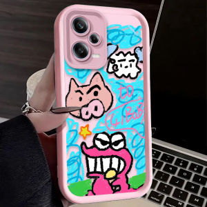 Bandai | Ốp Điện Thoại Mềm Crayon Shin-chan Graffiti Art Matte Cho Xiaomi Redmi Note - Vỏ Bọc Nửa Bằng Silicon Chống Trầy Xước Chống Bụi