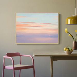 Modern Minimalist Abstract Sunrise Sunset Decorative Painting Core Warm Living Room Restaurant Homestay Corridor Self Adhesive Artwork
