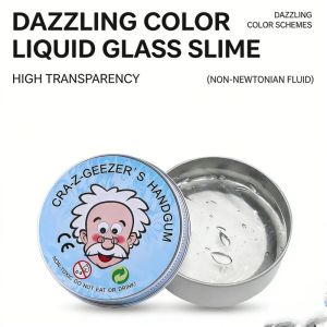 Aitemay Colorful Liquid Mud Slime Bubble Gel - 5pcs Stress Relief Toy for Kids & Adults Sensory Fun Elastic Crystal Mud Gift Set