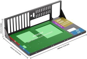ATX Open Air Máy Tính PC Case Kiểm Tra Khung Xe Cho Khung Khai Thác Mỏ DIY Tương Thích Với ATX MATX ITX Bo Mạch Chủ Không Có Cửa Sổ Bảng Điều Khiển Bên Hông