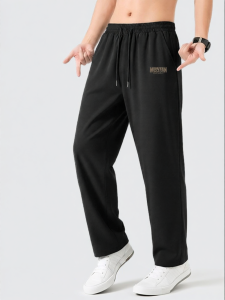 Jeanswest | Quần Dài Ống Rộng Thoáng Khí Nhanh Khô Màu Đen