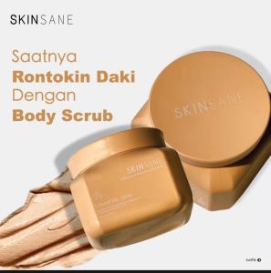 Body Scrub Skinsane SR12 - Body Scrub Lulur pencerah badan perontok daki Skinsane SR12