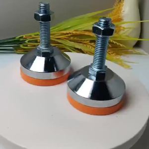 [4pcs Heavy-Duty Leveling Feet] 4pcs Heavy-Duty Adjustable Leveling Feet | M6 Threaded Non-Slip Silent Stainless Steel Base Pads