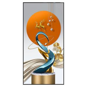 ภาพตกแต่งรูปขนนกสไตล์ไฮเอนด์ที่ติดได้ด้วยตัวเอง ภาพผนังรูปตุ๊กตาขนาดใหญ่แบบตั้ง ภาพพื้นหลังสำหรับห้องน้ำ ภาพตกแต่งสไตล์โมเดิร์น