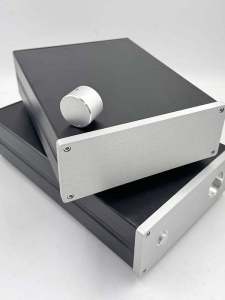 All Aluminum Chassis HiFi Audio Amplifier Power Supply Earphone Amplifier DIY Tube Amplifier Small Chassis Speaker Parts