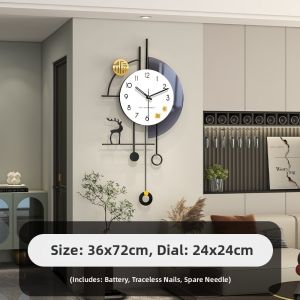 Decorative Quiet Wall Clock For Living Room