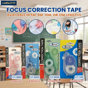 1pc Correction Tape 5m 8m 10m 12m Instant Rewrite White Out for School Office Supplies