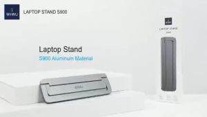 Chân đế thoát nhiệt cho Laptop Macbook Air Pro chính hãng WIWU Stand S900 gập gon 2 tầng chất liệu nhôm nguyên khối