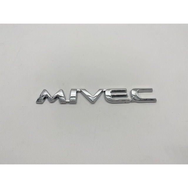 Mitsubishi MIVEC Wording Logo Emblem Badge Chrome Proton Wira Evo ...