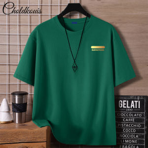Cotton Printed Short Sleeve T-Shirt for Men Women Loose Fit Large Size Couple Wear Breathable Summer Casual Tops