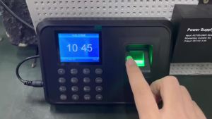 Biometric Fingerprint Time Attendance Machine Employee Recognition Device Electronic Staff Worker Check in Record Clock Recorder