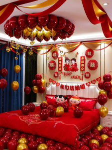 Wedding Room Layout Suit Balloon Wedding New House Decal Decoration Wedding Bedroom Complete Collection Wedding Supplies Womens Party Mens Party