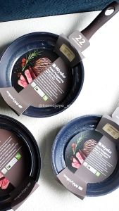 Miyako Deep Fry Pan Marble Anti Lengket - Kitchenware