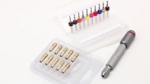 3.175MM Double bearing Mini 0.5-3.2mm Hand Drill With Gyro Play Hand w/ Wood Drilling + HSS Twist Drill Bits Set