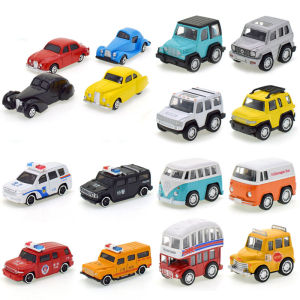 Hot Sale Kids Toy Car Police Car Drop-Resistant Q Version Alloy Bus Artificial Model Ambulance Power Control Car