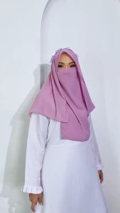 NIQAB MALAYSIA TERBARU KERUDUNG KHIMAR SLAYER VEIL YASMINE BUNGA CANTIK / JILBAB KHIMAT TERBARU
