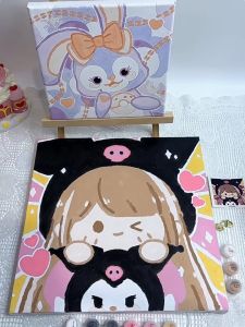 Canvas Painting By Number Canvas Digital Melukis Mewarnai Kanvas Nomor Prakarya Anak