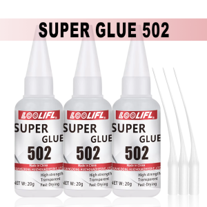 502 Super Glue Instant Strong Adhesivewith Precision Applicators Fast Curing Clear Glue for Crafts Household Industrial Use