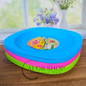 SUDAH GRATIS 1/2 LUSIN SENDOK / 12PCS ISI PIRING MAKAN CAMPUR MANGKUK TEBAL ANTI PECAH TAHAN PANAS