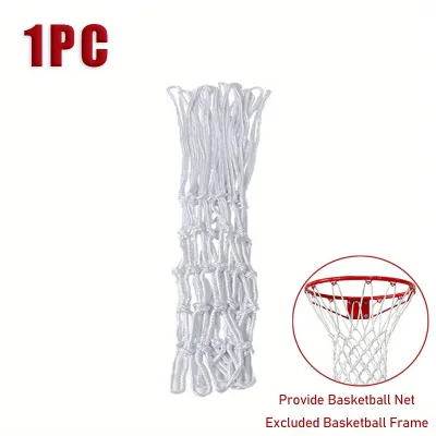 1/2pcs Basketball Rack Net With 12 Loops Heavy Duty Outdoor Basketball Net Replacement Detachable Basketball Net