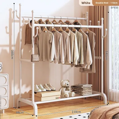 LINSY | Home Bedroom Standing Coat Rack Easy Use Indoor