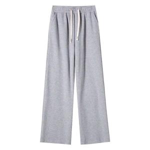 JIANGLU | Plus Size Casual Straight Leg Pants Womens Loose Wide Leg Trousers High Waist Slimming Versatile Soft Draping Floor-Length