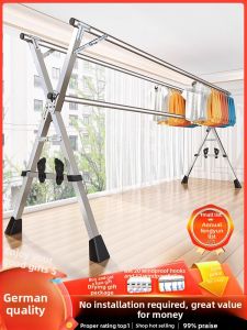 MONLEYTA | Indoor Folding Extendable Clothes Drying Rack