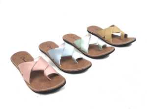 CMT Sandal Wanita TACYA terbaru 2023 Ruffle Sandal Wanita Kekinian Teplek Flat Sandal Kulit Wanita Kokop Jepit