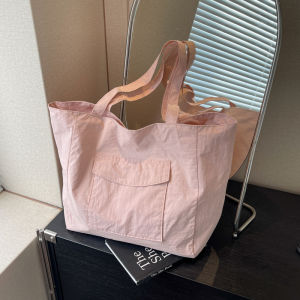Japanese Style Artistic Lightweight Waterproof Single Shoulder Tote Bag Casual Versatile Large Capacity Student Bag for Women