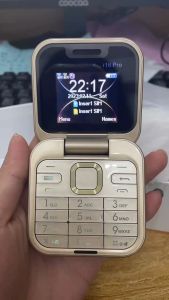 i16 Pro Mini Fold Mobile Phone Dual SIM Card FM Radio Vibration Magic Voice Blacklist Speed Dial 1.77Screen Square Phone