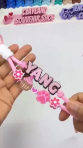 3D Chunky Letters Paracord Personalized Name Charm Custom Bag Tag Accessories Tumbler