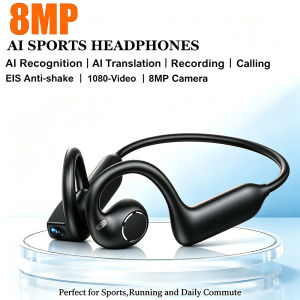 New AI Smart 800W Camera Glasses BT Calling AI Everything Recognition High-definition 1080P Anti-shake Shooting Smart Headphones