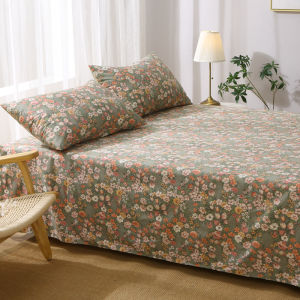 Mo Ran Flower Season Pure Cotton Bed Sheet One-Piece 100 Cotton Twill Bedding Idyllic Small Floral Quilt M