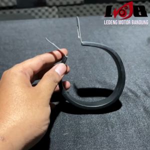 Kleman Knalpot Motor 3 Inch Klem Plus Karet Pelindung Warna