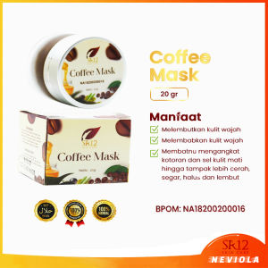 Masker Kopi SR12: Mencerahkan, Mengontrol Minyak, & Menghaluskan Wajah