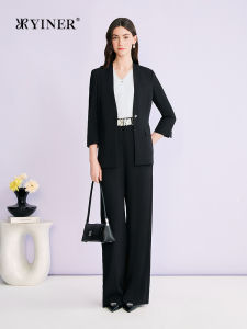 YINER | Elegant Workwear Deep V Blazer