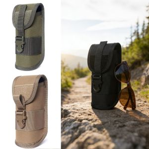 Outdoor hard shell Sunglasses Pouch EDC Molle Glasses Pack Utility Hiking Hunting Accessories Thicken Sunglasses Case