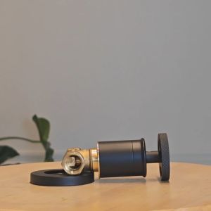 Hemos Bathroom Faucet 1/2" Brass Matt Black Concealed Stop Valve Hm-18015-mb