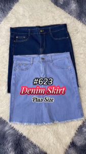 Jass Store Plus Size Stretchable Denim Mini Skirt Fit From XL-3XL 623