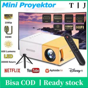 Tommjerry YG300 Proyektor Mini Portable Led mini Proyektor hp mini Home Theater HDMI Proyektor Proyektor LED Memberikan Garis HDMI Holder HD LED Projector Mini Proyektor LCD Portable Projector Home Smart Proyektor