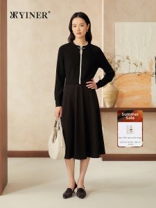 New Chinese Style Button Front Two-Piece Dress Appearance