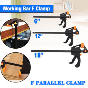 Woodworking Hand Quick Release Bar Clamp Quick Ratchet Bar F Clamp 6" 12" 18"