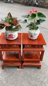 Đôn Lồng Đèn Vuông Gỗ Hương Chiện Lan Vuông 3038cm Cao 607080