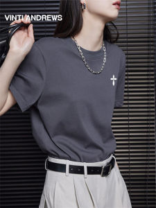 Pure Color Short Sleeve Elegant and Stylish Womens T-shirt