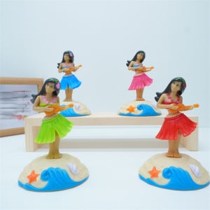 1PC Interesting car accessories cute girl playing ukulele creative car accessories decoration