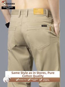 TUCANO | Cotton Slim Fit Elastic Casual Pants